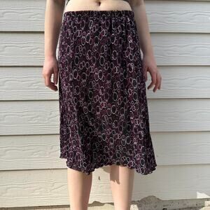 R&M Richards Vintage 90's Purple Black Skirt